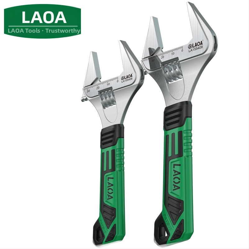 Old A reguliuojamas raktas – daugybinis įrankis voniai ir santechnikai, pramonės klasė, didelis atidarymas, iš chromo-vanadžio plieno, šilumos apdorojimas