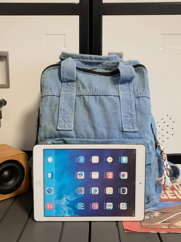 Ruksak od denima s pranjem, velika kapacitа 36–55 L, pogodan za 16-inčni prijenosnik, unisex, naramenice s zračnim jastučićem, urbani stil