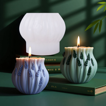 Nolaibao Φόρμα κεριού σιλικόνης – Ακανόνιστο σχήμα, φιλική προς τα τρόφιμα σιλικόνη, φόρμα ψησίματος/κέικ