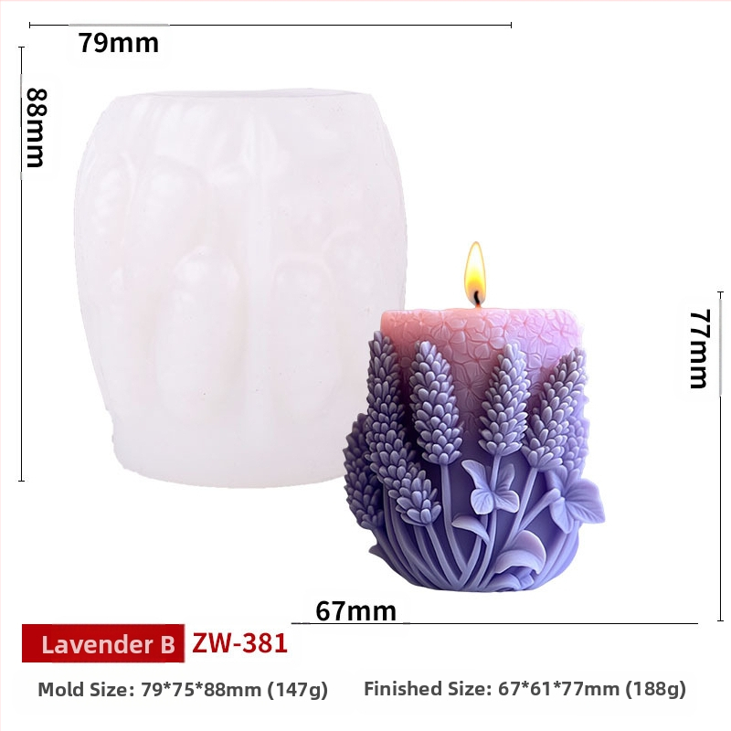 Nolaibao Silikónová forma na sviečky – Nepravidelný tvar, potravinársky silikón, forma na pečenie/torty