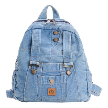 Unisex ruksak od pamuka sa zatvaračem, džep za mobitel i trodimenzionalni dizajn