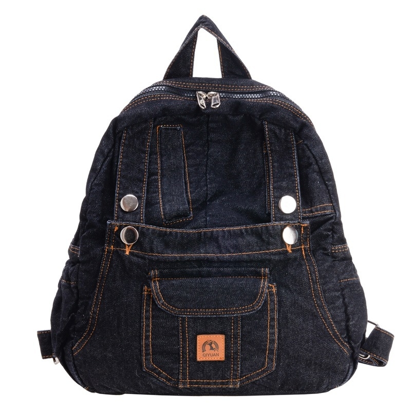 Unisex ruksak od pamuka sa zatvaračem, džep za mobitel i trodimenzionalni dizajn