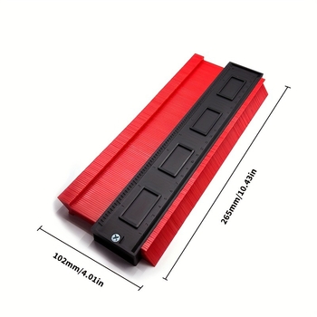 Контурен профилиращ измервател за неравни форми, ABS пластмаса, измерване на радиус, за дървообработване