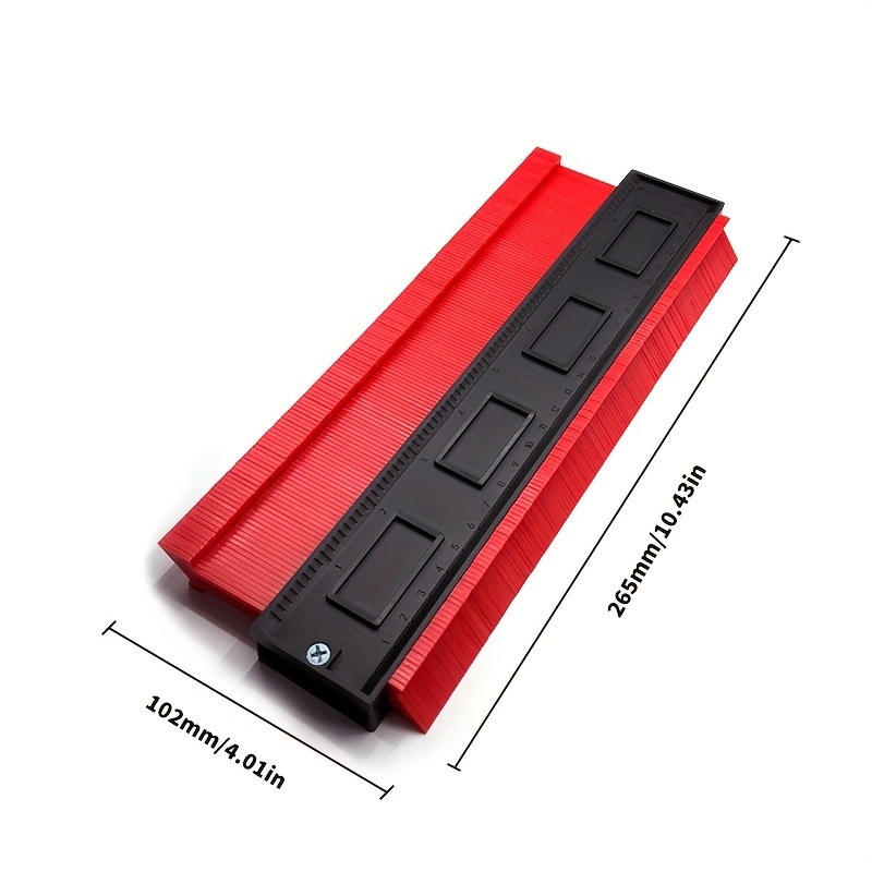 Контурен профилиращ измервател за неравни форми, ABS пластмаса, измерване на радиус, за дървообработване