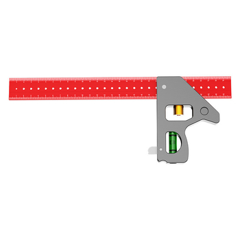 Ξυλουργικός χάρακας 90 μοιρών και πολυλειτουργικός γωνιόμετρος – παχύτερος, υψηλής ακρίβειας, ενιαίος συνδυασμένος χάρακας