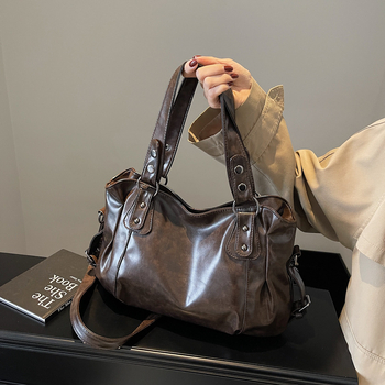 Torba Tote velikog kapaciteta, PU koža, podstava od poliestera, zatvaranje na zip, skriveni džep sa zipom