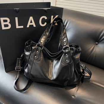 Torba Tote velikog kapaciteta, PU koža, podstava od poliestera, zatvaranje na zip, skriveni džep sa zipom