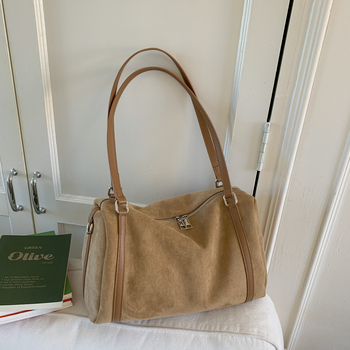 Geantă crossbody texturată pentru femei, din PU, formă orizontal pătrată, închidere cu fermoar, buzunare interioare multiple pentru telefon, ID, laptop și cameră