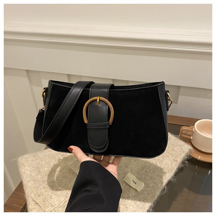 PU чанта през рамо, хоризонтална квадратна форма, уличен стил, магнитно закопчаване, вътрешен ID джоб, единична презрамка