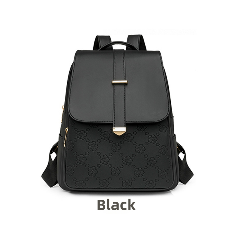 Dámsky batoh z nylonu, jar 2025, kórejský štýl, zapínanie na zips, vnútorné vrecká (zipsové vrecko, vrecko na telefón)