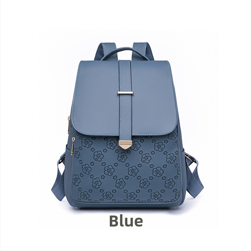 Dámsky batoh z nylonu, jar 2025, kórejský štýl, zapínanie na zips, vnútorné vrecká (zipsové vrecko, vrecko na telefón)