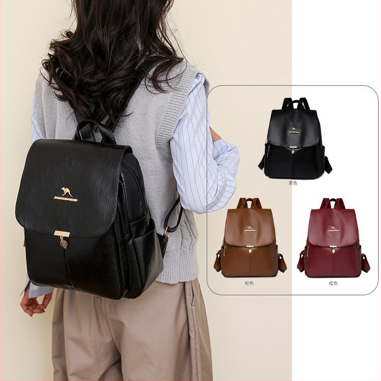 PU batoh so zipsom, Mäkká konštrukcia, vnútorné zipsové vrecko, pre voľný čas, jar 2025