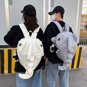 Σακίδιο πλάτης με σχέδιο καρχαρία, unisex – κατάλληλο για ποδηλασία και ταξίδια, 20–35 L, Oxford ύφασμα, 8 ιντσών φορητός υπολογιστής, καμπύλοι ιμάντες ώμου