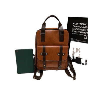 Unisex νάιλον σακίδιο πλάτης με γεωμετρικό σχέδιο, συμβατό με φορητό 14 ιντσών, χωρητικότητα κάτω από 20 λίτρα, street-style καθημερινό σακίδιο