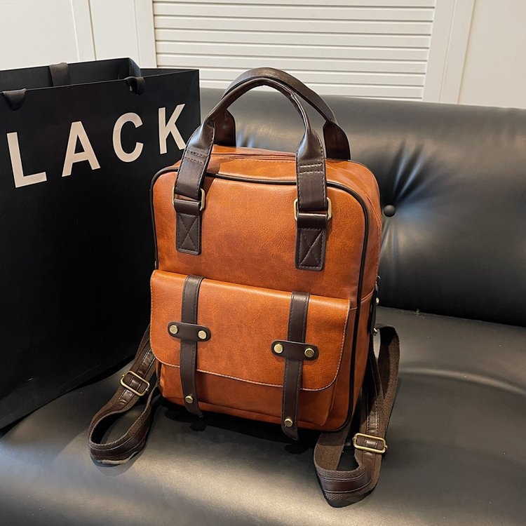 Unisex nylon ruksak s geometrijskim uzorkom, kompatibilan s 14-inčnim prijenosnikom, kapacitet ispod 20 L, ulični stil, dnevni ruksak