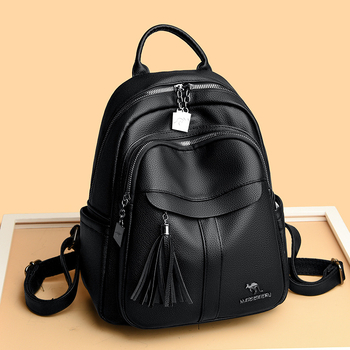 Ženski ruksak – gradski minimalistički stil, PU materijal, zatvaranje na zip, protiv krađe i otpornost na udarce, vodonepropusnost pri prskanju vode