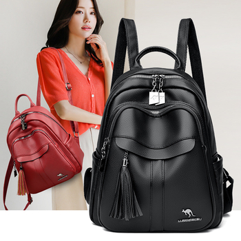 Ženski ruksak – gradski minimalistički stil, PU materijal, zatvaranje na zip, protiv krađe i otpornost na udarce, vodonepropusnost pri prskanju vode