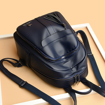 Ženski ruksak – gradski minimalistički stil, PU materijal, zatvaranje na zip, protiv krađe i otpornost na udarce, vodonepropusnost pri prskanju vode
