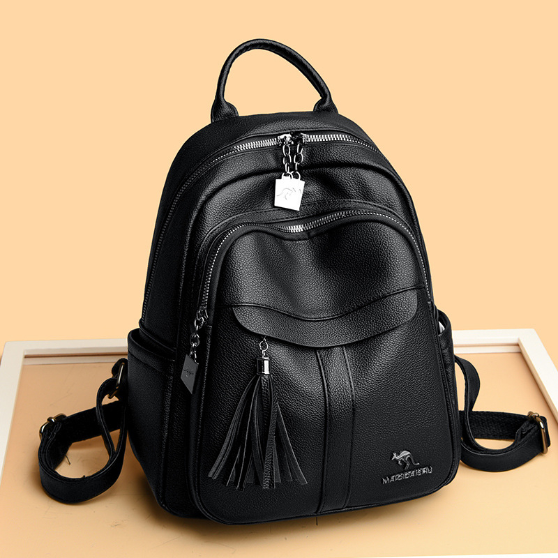 Ženski ruksak – gradski minimalistički stil, PU materijal, zatvaranje na zip, protiv krađe i otpornost na udarce, vodonepropusnost pri prskanju vode