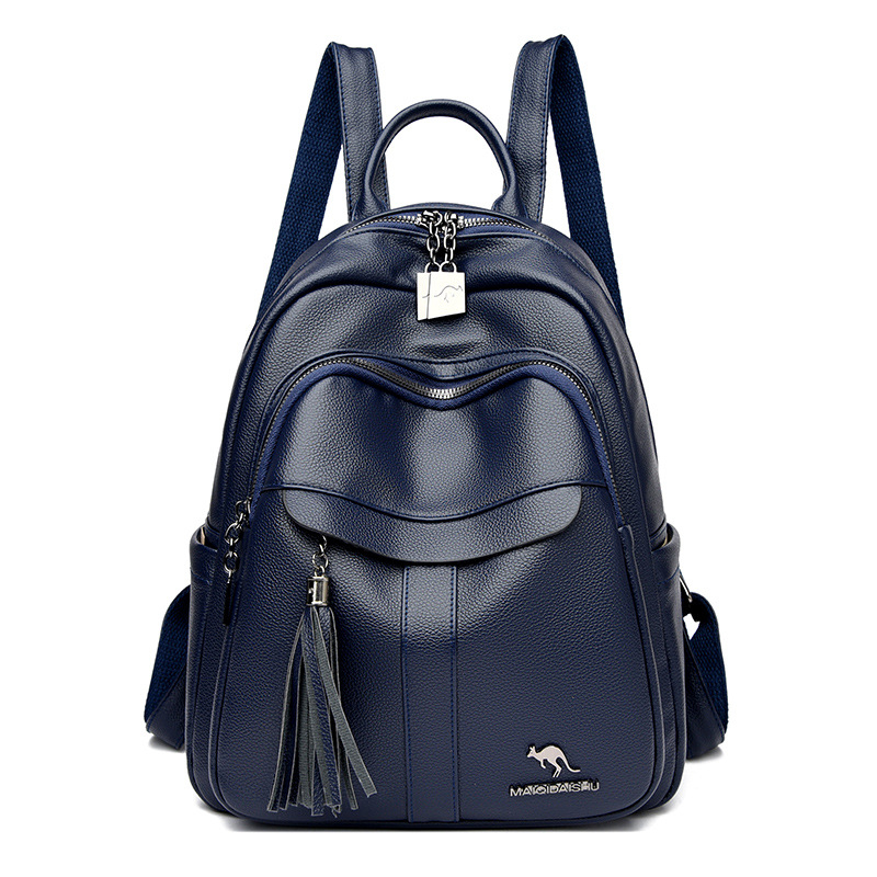 Ženski ruksak – gradski minimalistički stil, PU materijal, zatvaranje na zip, protiv krađe i otpornost na udarce, vodonepropusnost pri prskanju vode