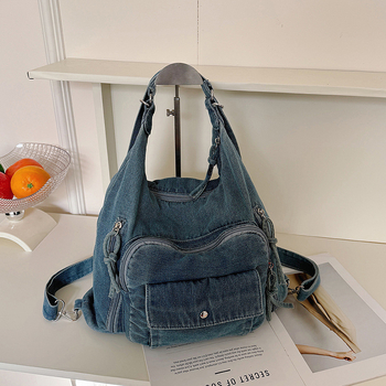 Ženska pamuk Tote torba, kapacitet 20–35L, gradski minimalistički stil, za školu, proljeće 2025, ramenski/crossbody remen s zračnim jastukom