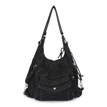 Γυναικεία Τσάντα Tote από Βαμβάκι, Μεγάλη Χωρητικότητα 20–35L, Αστικός Μινιμαλισμός, Για Σχολικές Χρήσεις, Άνοιξη 2025, Με ιμάντα ώμου/ Crossbody με μαξιλάρι αέρα