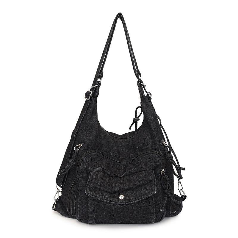 Ženska pamuk Tote torba, kapacitet 20–35L, gradski minimalistički stil, za školu, proljeće 2025, ramenski/crossbody remen s zračnim jastukom