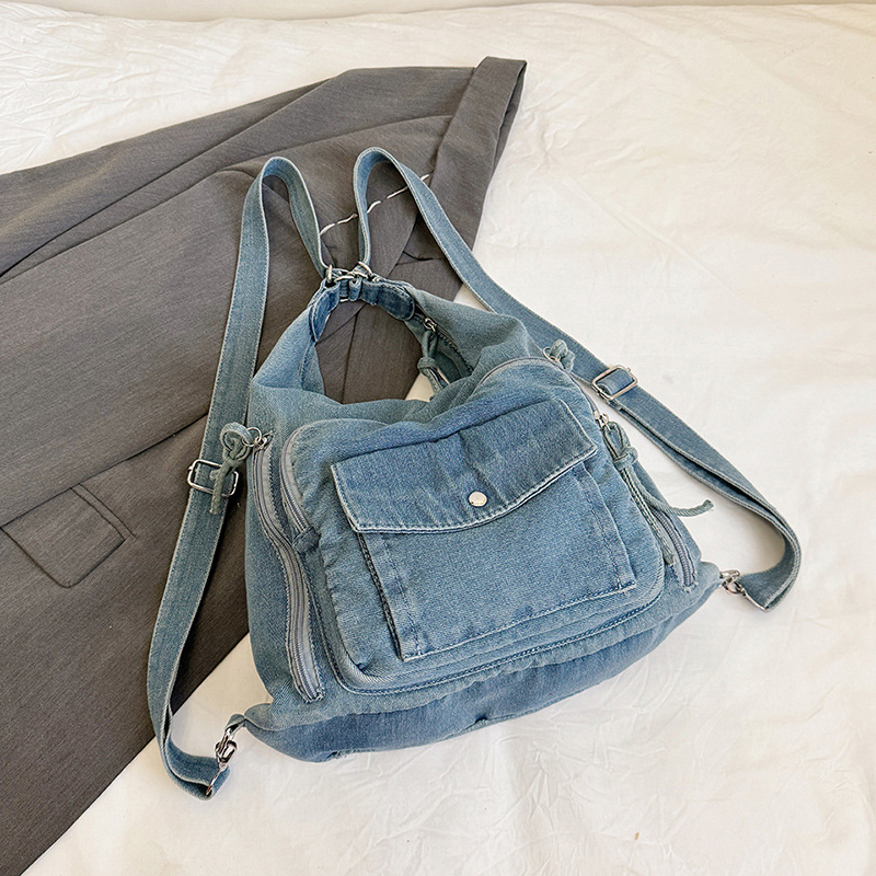 Ženska pamuk Tote torba, kapacitet 20–35L, gradski minimalistički stil, za školu, proljeće 2025, ramenski/crossbody remen s zračnim jastukom