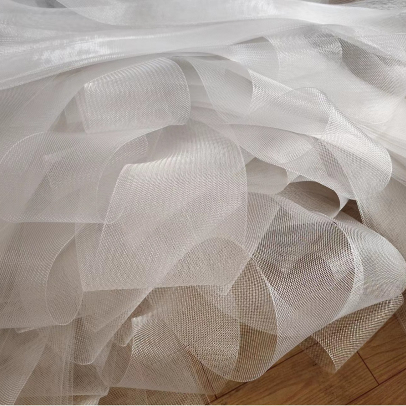 Φούστα τούτου από ελαστικό δίχτυ, 7,5 εκ. πλάτος, παχύ δίχτυ, επένδυση πολυεστέρα