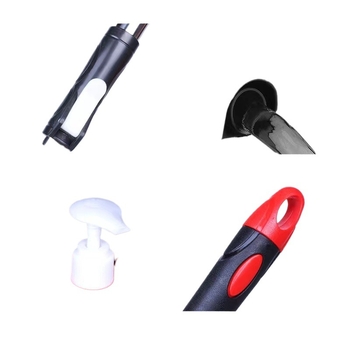 Σετ κάδου για σφουγγάρισμα με περιστρεφόμενο μηχανισμό στύψιμο, πανί από μικροϊνές, ράβδος από ανοξείδωτο ατσάλι, απόστραγγιση 50–60%, ικανότητα φόρτωσης κάτω από 10 kg