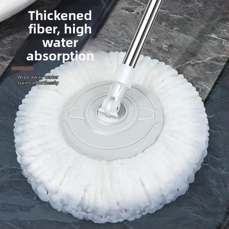 Σετ κάδου για σφουγγάρισμα με περιστρεφόμενο μηχανισμό στύψιμο, πανί από μικροϊνές, ράβδος από ανοξείδωτο ατσάλι, απόστραγγιση 50–60%, ικανότητα φόρτωσης κάτω από 10 kg