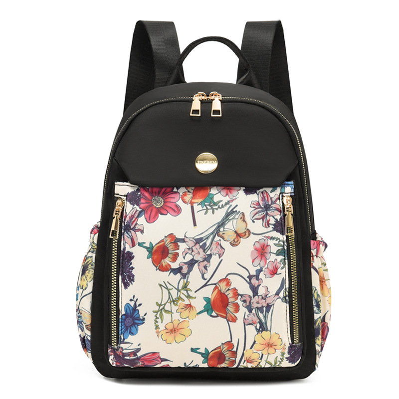 Ruksak za svakodnevnu upotrebu, gradski stil, najlon, zatvaranje na zip, unutarnja džep sa zatvaračem, proljeće 2025