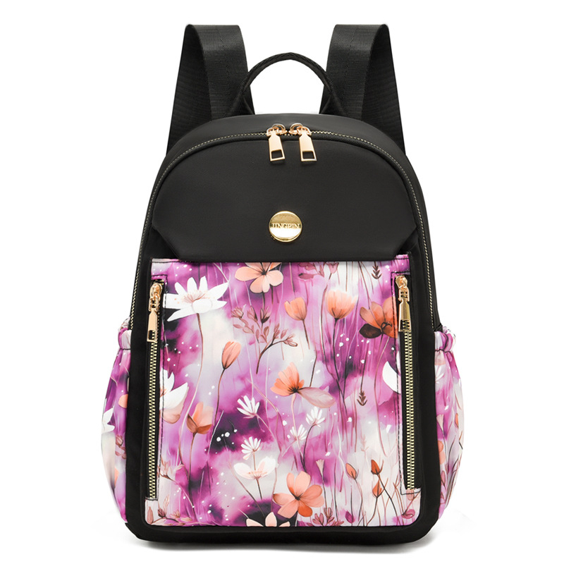 Ruksak za svakodnevnu upotrebu, gradski stil, najlon, zatvaranje na zip, unutarnja džep sa zatvaračem, proljeće 2025