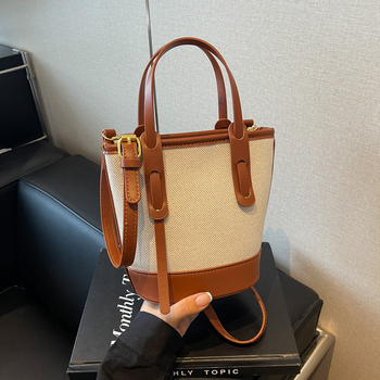 Ženska bucket torba, materijal PU, stil Urban simplicity, podstava od poliester, zatvaranje zatvaračem