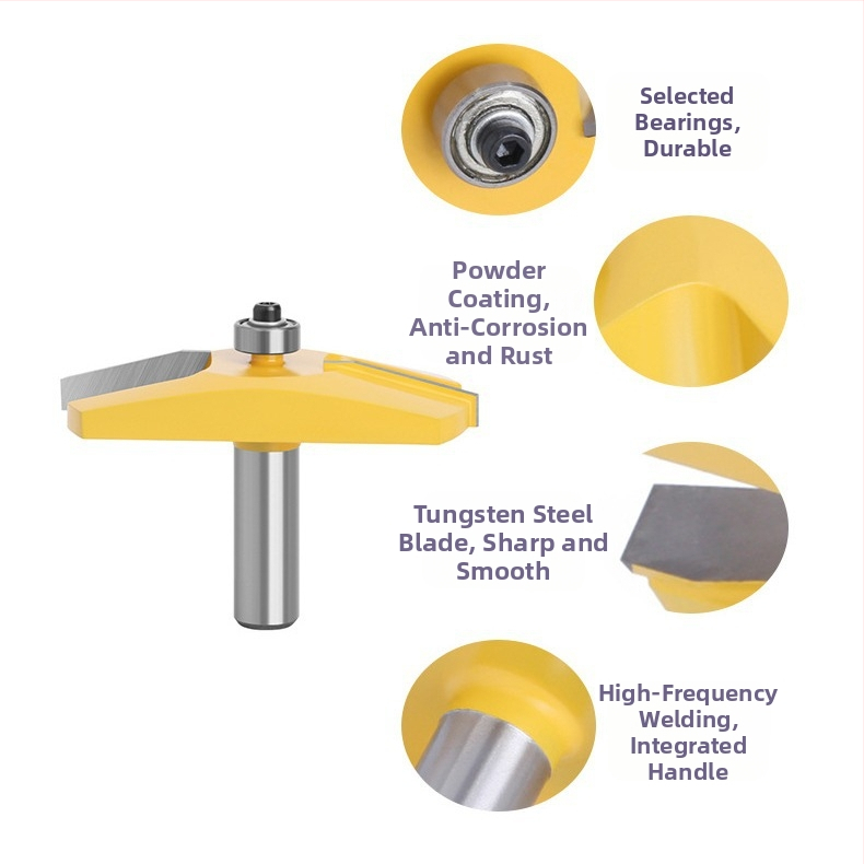 Fréza na dvere s nákloným okrajom, guľová špička, s 12-osi pre stolárstvo nábytku