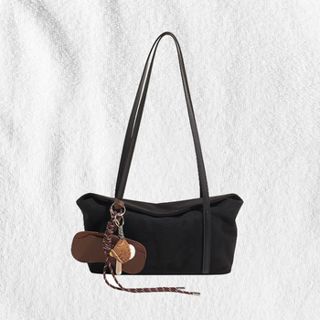 Lu kožna torbica za rame – podlaktni stil, vodoravni kvadratni oblik, magnetsko zatvaranje, džep sa zatvaračem