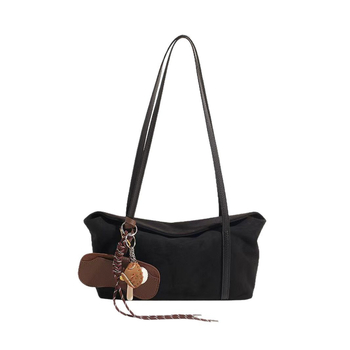 Lu kožna torbica za rame – podlaktni stil, vodoravni kvadratni oblik, magnetsko zatvaranje, džep sa zatvaračem