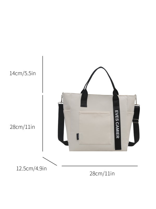 Unisex torba preko ramena od Oxford tkanine, vodootporna, velika kapaciteta, zatvarač