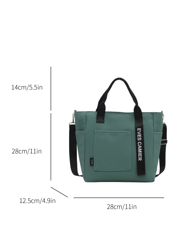 Unisex torba preko ramena od Oxford tkanine, vodootporna, velika kapaciteta, zatvarač