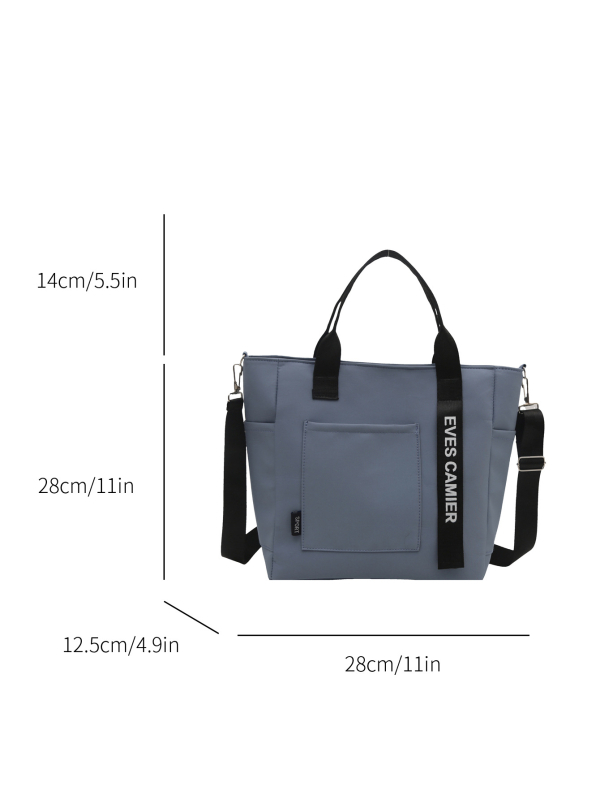 Unisex torba preko ramena od Oxford tkanine, vodootporna, velika kapaciteta, zatvarač