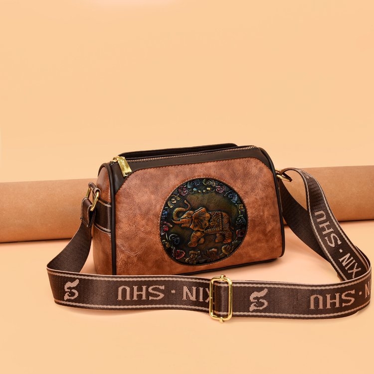 Torba za rame u obliku jastuka - PU, zatvarač, podstava od poliestera, jedna naramenica, proljeće 2025