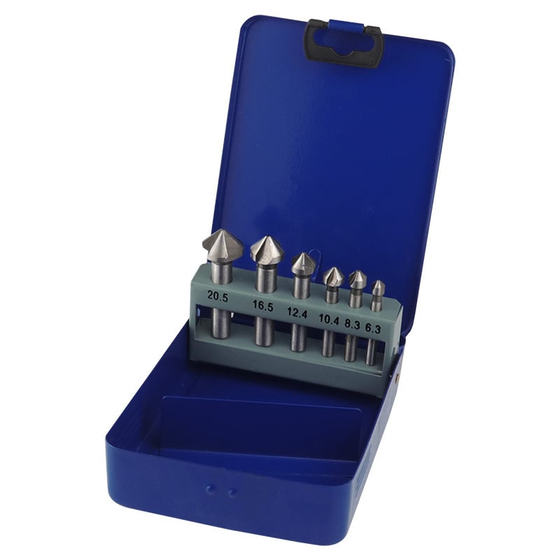 Journalists 90° три-ребрен титаниран chamfering дървообработващ фрезер с отвори, напълно шлайфан