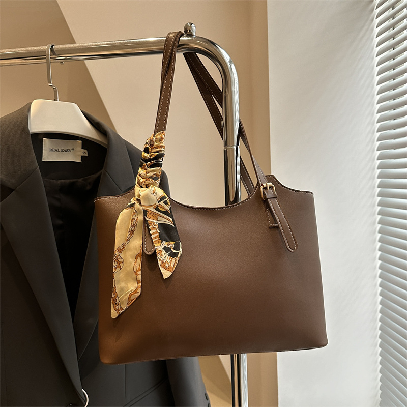 Crossbody Tote torba od PU, horizontalnog kvadratnog oblika, zatvaranje sa zatvaračem, unutarnji tajni džep sa zatvaračem