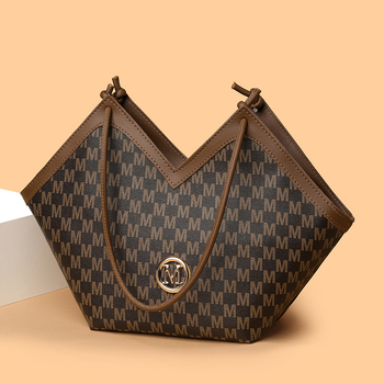 PU кожена Tote чанта - градска простота, хоризонтална квадратна форма, цип за затваряне, вътрешен джоб за телефон