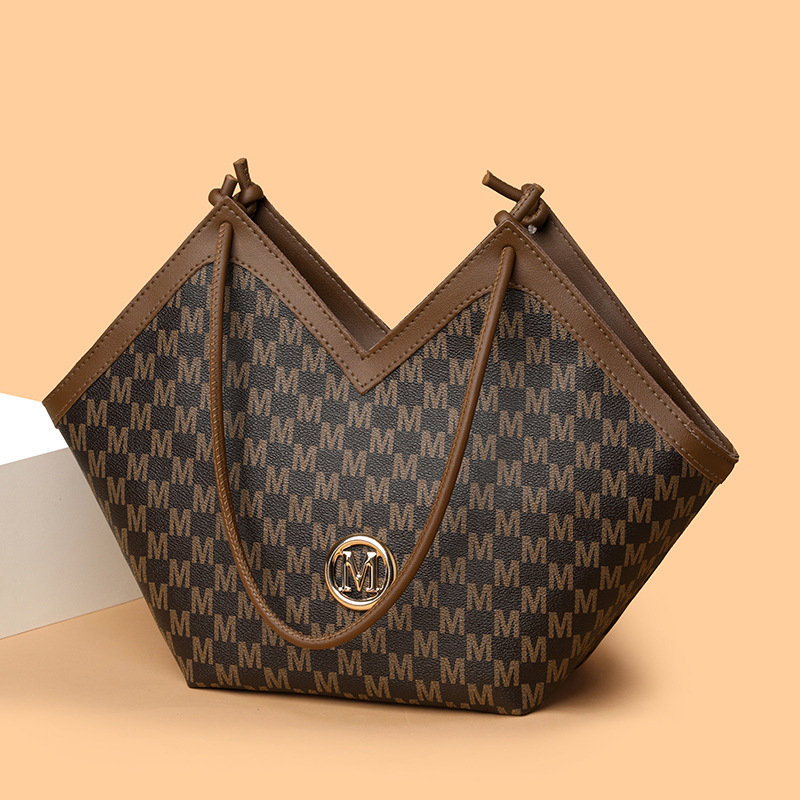 PU кожена Tote чанта - градска простота, хоризонтална квадратна форма, цип за затваряне, вътрешен джоб за телефон