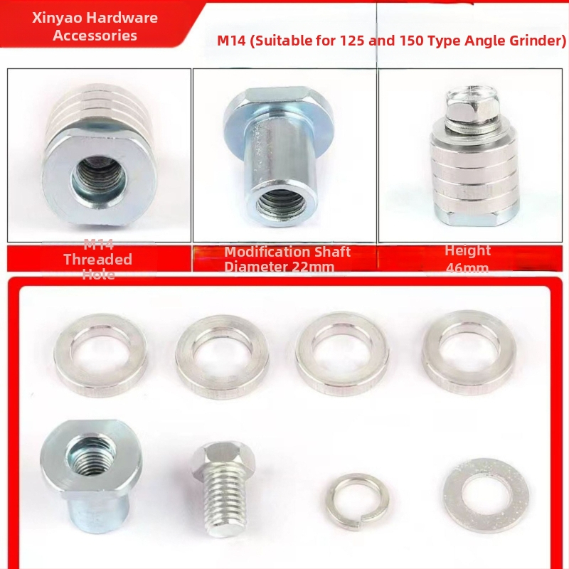 Аксесоар за модифициран ъглошлайф за слот-машина с галванизиран адаптер, 125/100, алуминиева конструкция