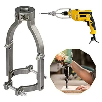 Stabilus kvaršto skylės grąžto laikiklis rankiniams ir staliniams grąžtams, konvertuojamas į rankinį grąžtą