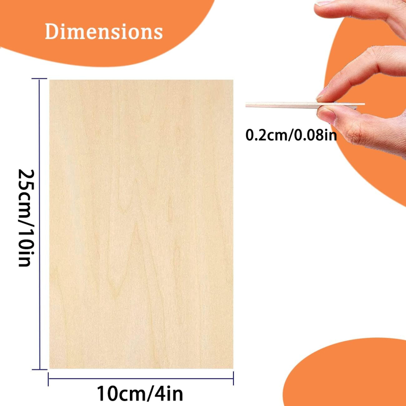 Laserom izrezana Basswood prazna ploča za DIY dječje ručno oslikane građevne blokove – Forest Life marka, drveni privjesak, moderni umjetnički stil