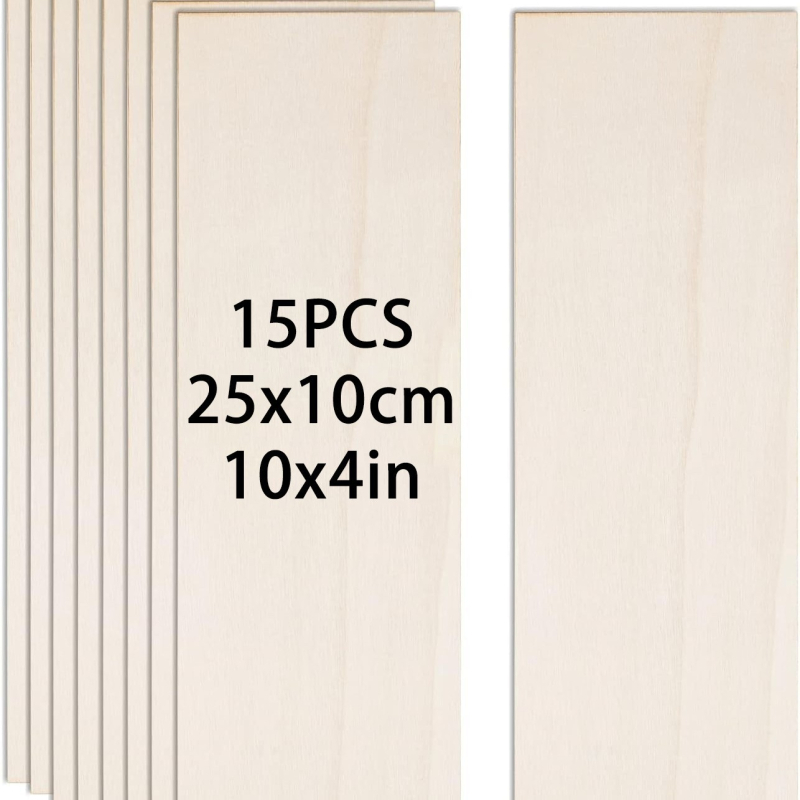 Laserom izrezana Basswood prazna ploča za DIY dječje ručno oslikane građevne blokove – Forest Life marka, drveni privjesak, moderni umjetnički stil