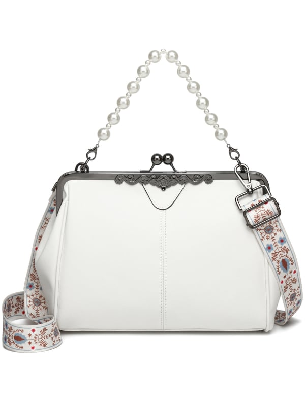 Ženska torba za rame i crossbody - PU koža, horizontalni kvadratni oblik, zatvaranje na bravu, unutarnji džepovi za telefon i osobnu iskaznicu, poliester podstava